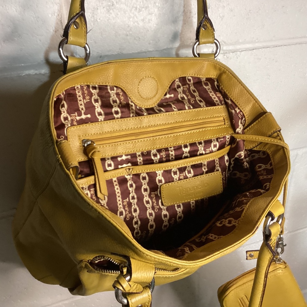 Tignanello Leather Purse & Wallet | Mustard Yellow Gold | Stylish - Picture 2 of 5